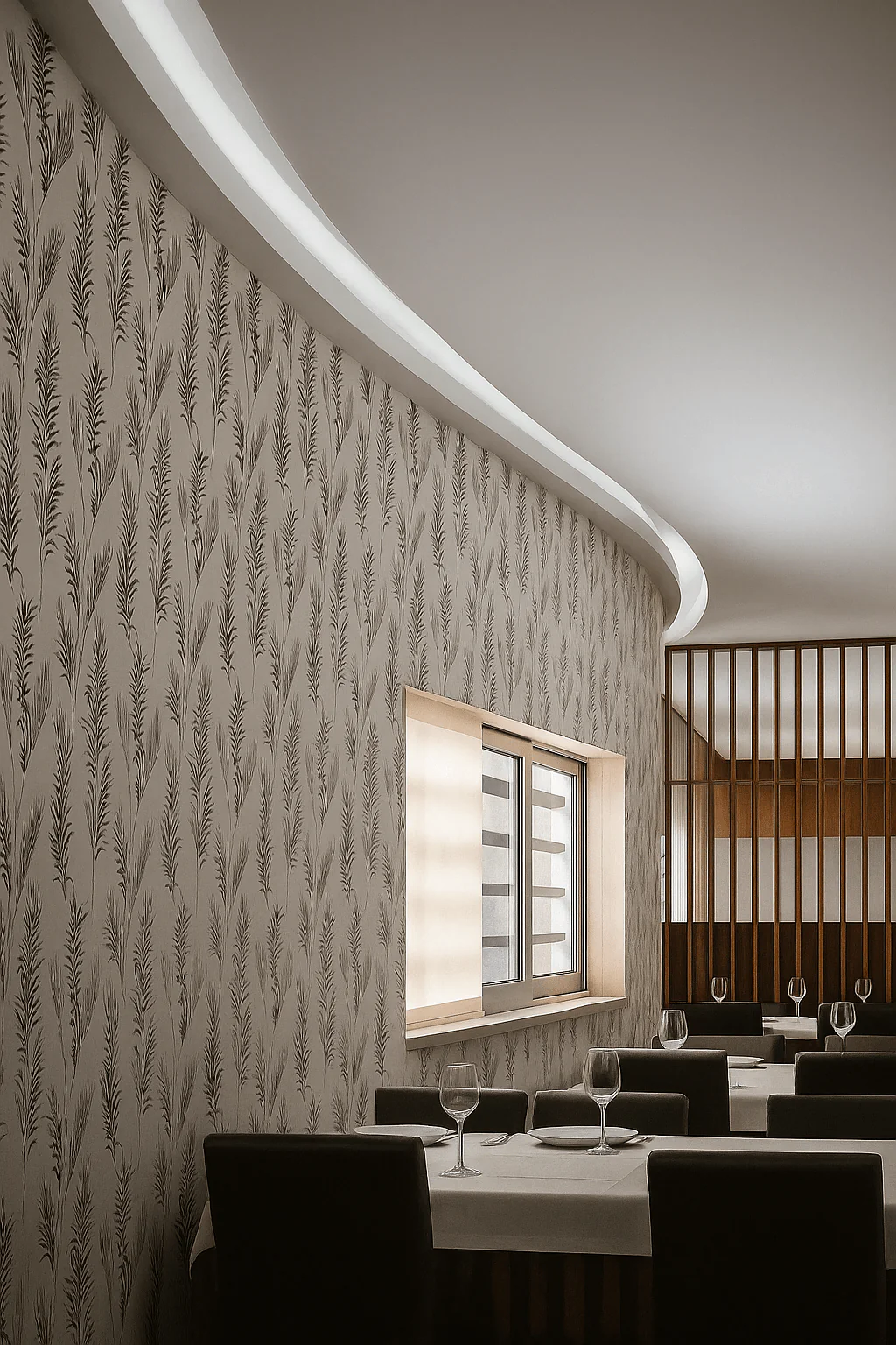 Curvatura Parede Restaurante Forno de São Domingos