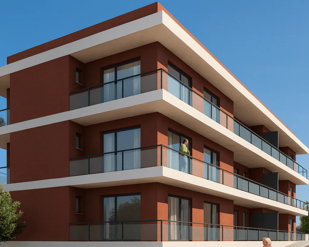 Vista Perspetiva da Habitação Coletiva AL3