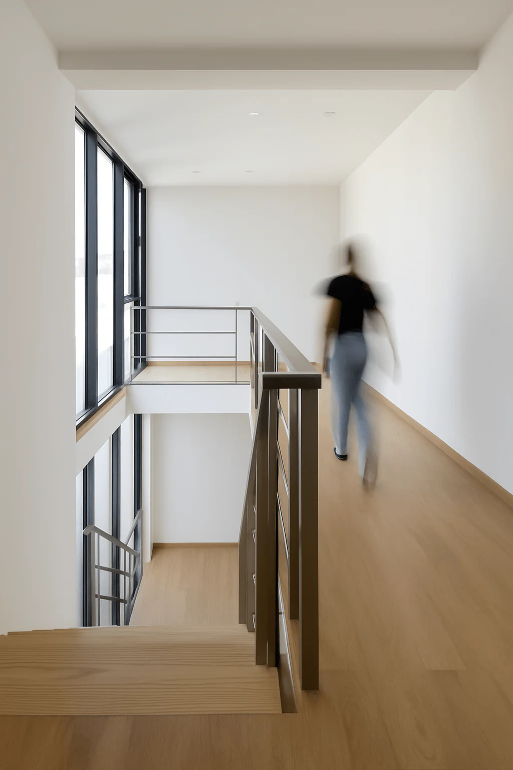 Interior com Escadas Habitação Coletiva M7